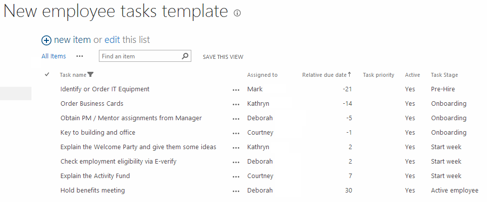 sharepoint task assignment